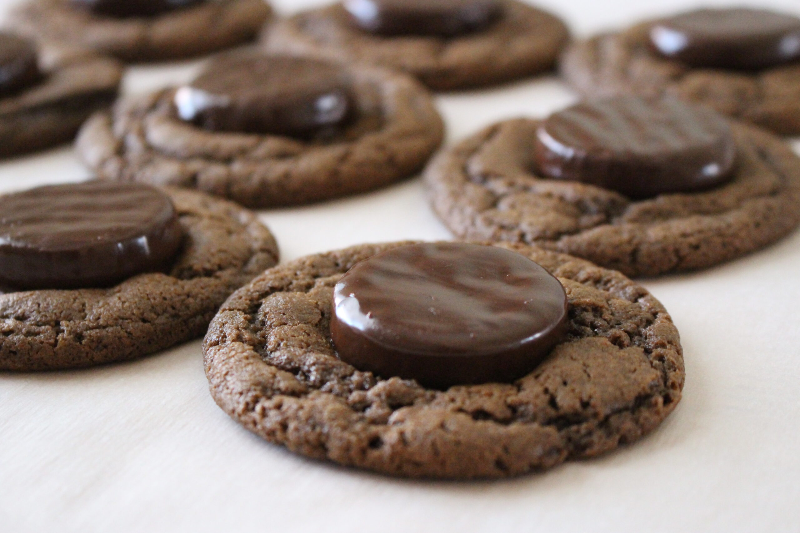 Chocolate Peppermint Pattie Cookies