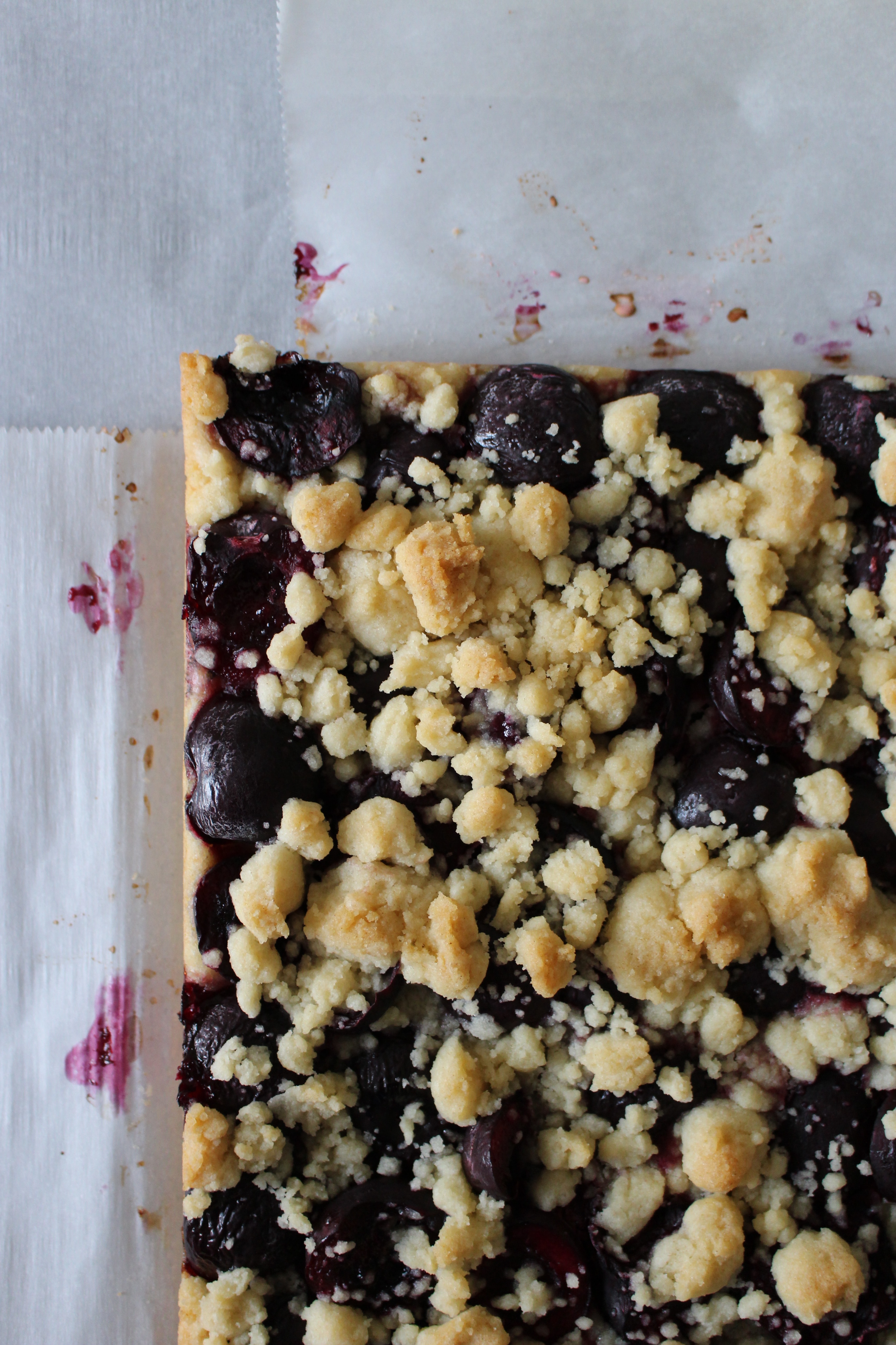 Easy Cherry Crumb Bars